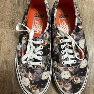 Vans Multicolor Cat Print Shoes